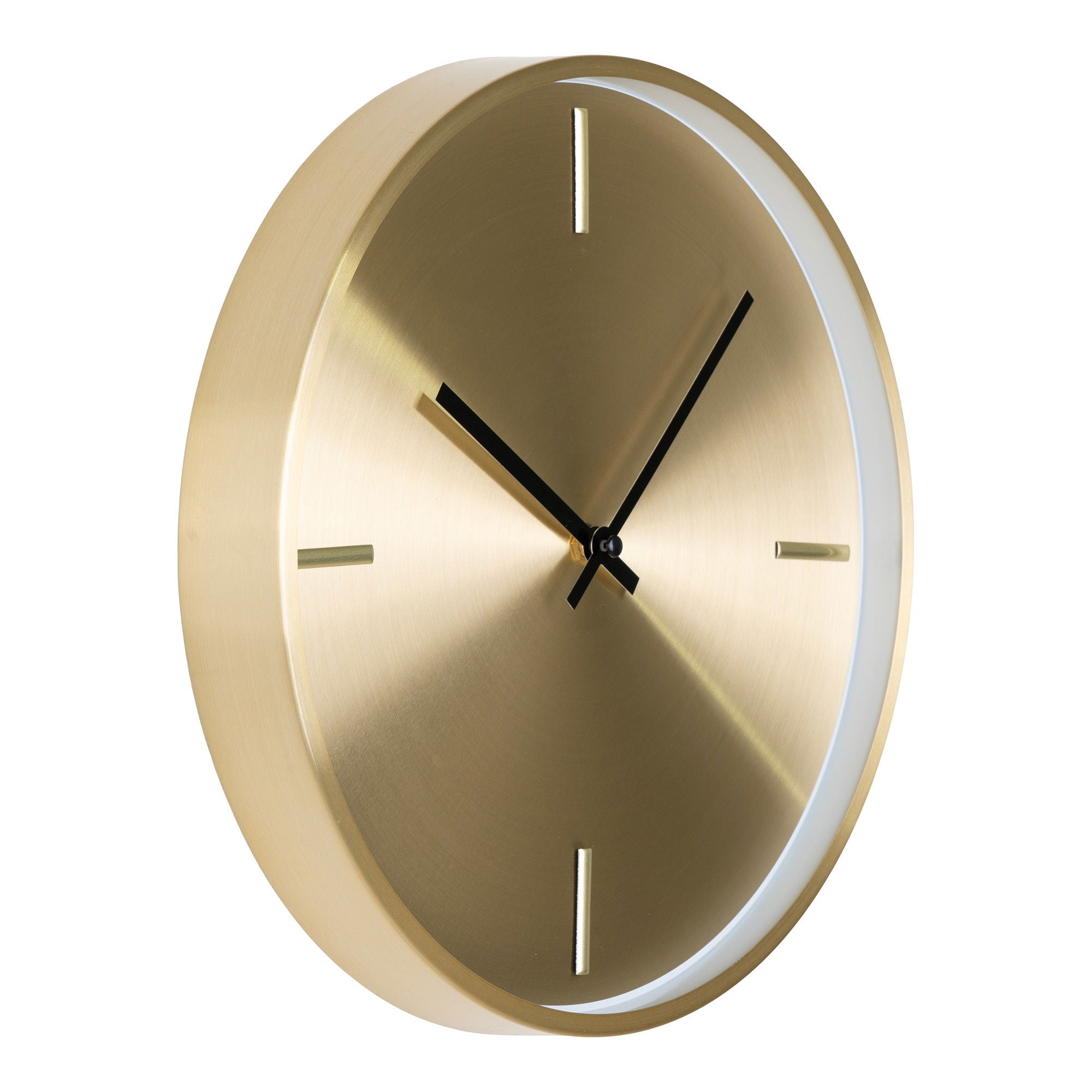 Istanbul – Wanduhr, gold, Ø30 cm, lautlos, Aluminium